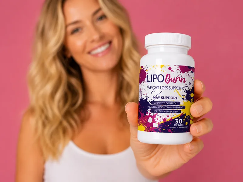 Woman holding LipoBurn